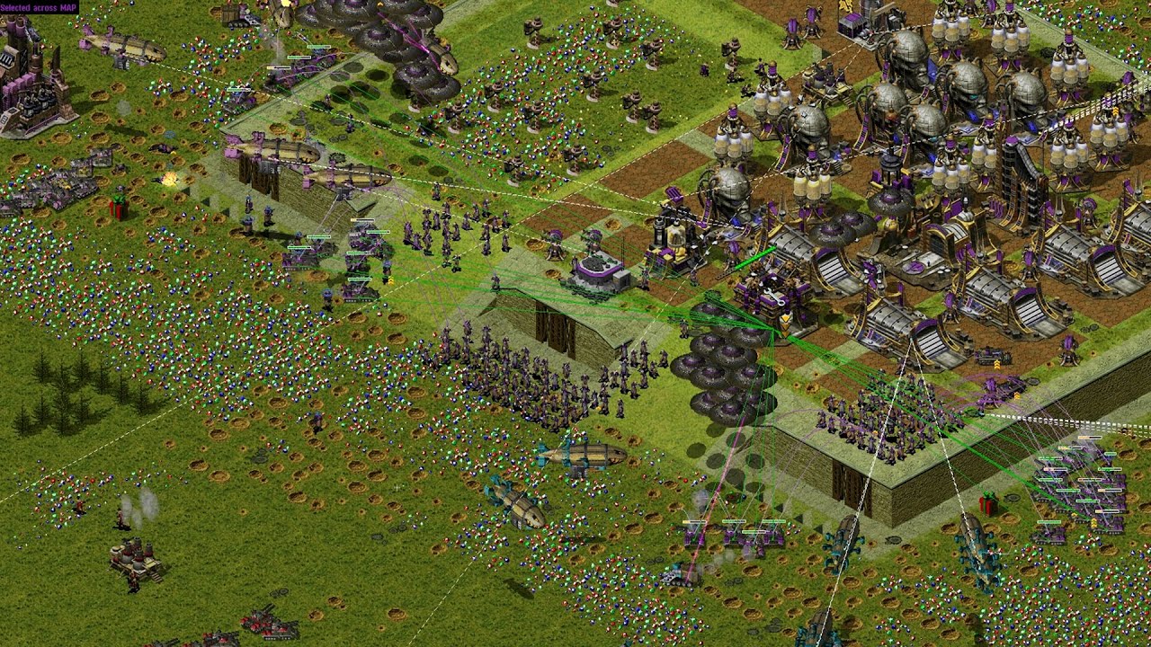 Red Alert 2 Yuri Revenge - Extreme AI - 7 Soviet Vs Yuri - Command Conquer