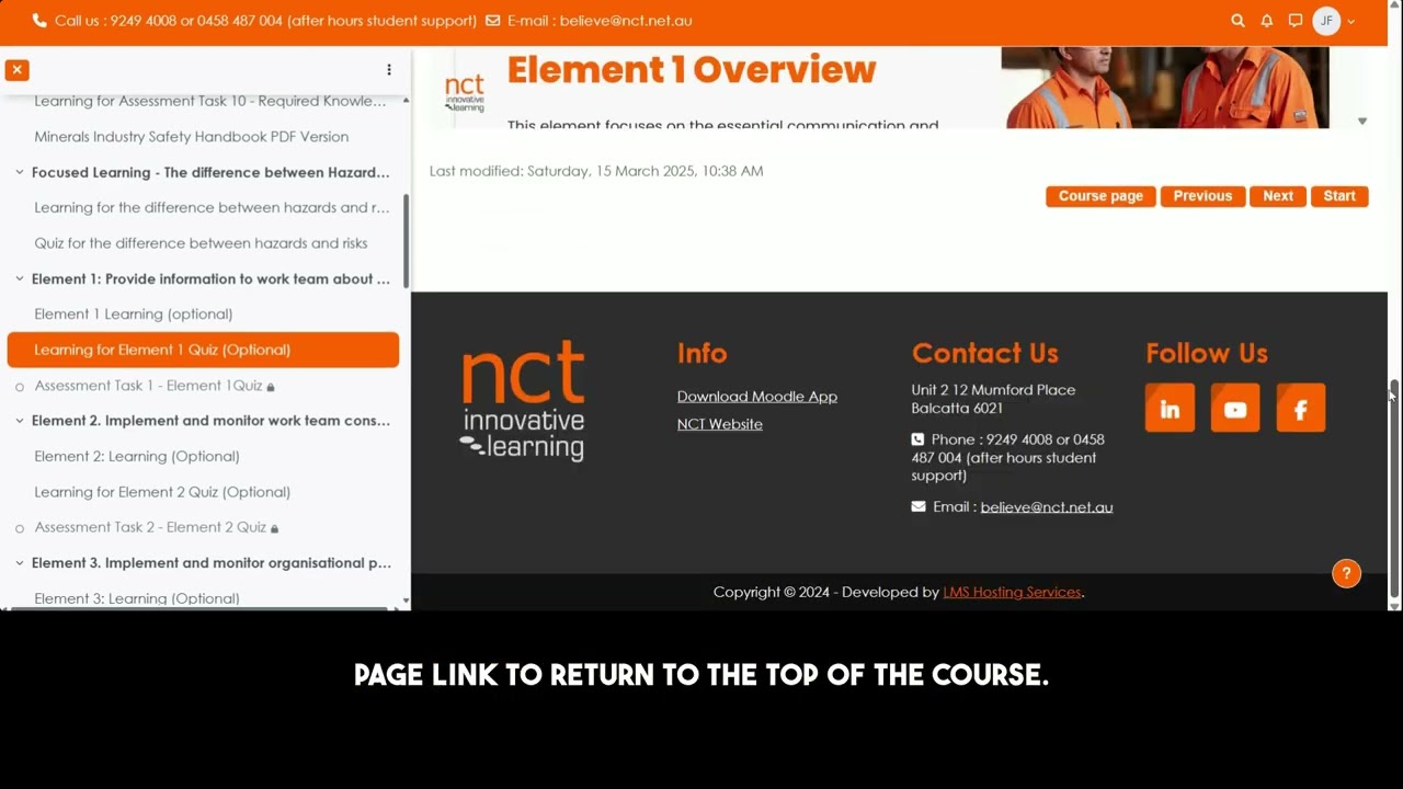 How to navigate through the courses - our new tiles format