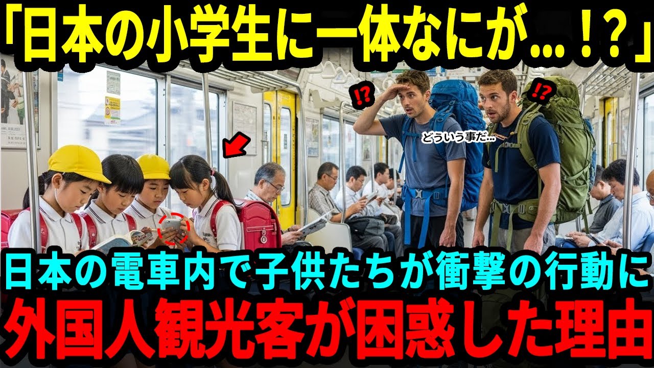 【海外の反応】「こんな国ありえるのか？」日本の小学生が電車で見せた行動に外国人が唖然。その理由とは？