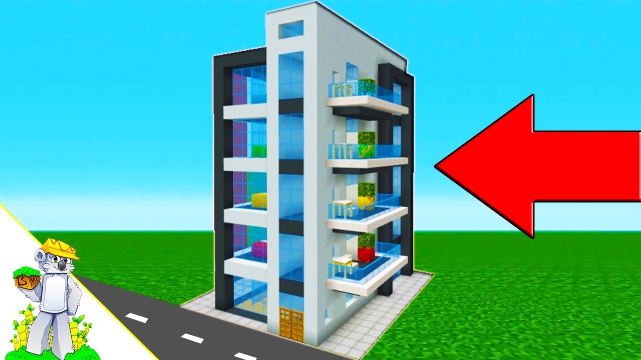Minecraft Tutorial: How To Make A Modern Apartment Building 