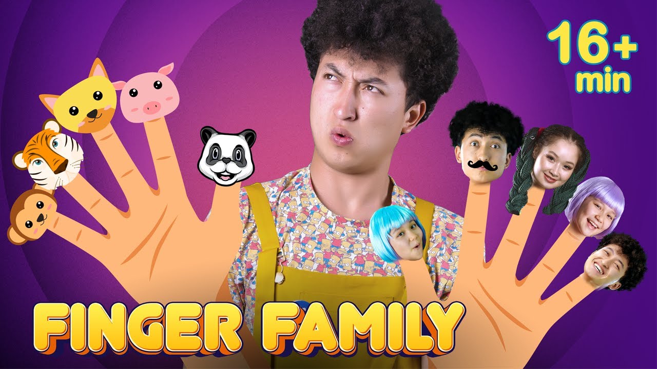 Finger Family Song - Animal Finger Song + MORE | Hi Honey Kids