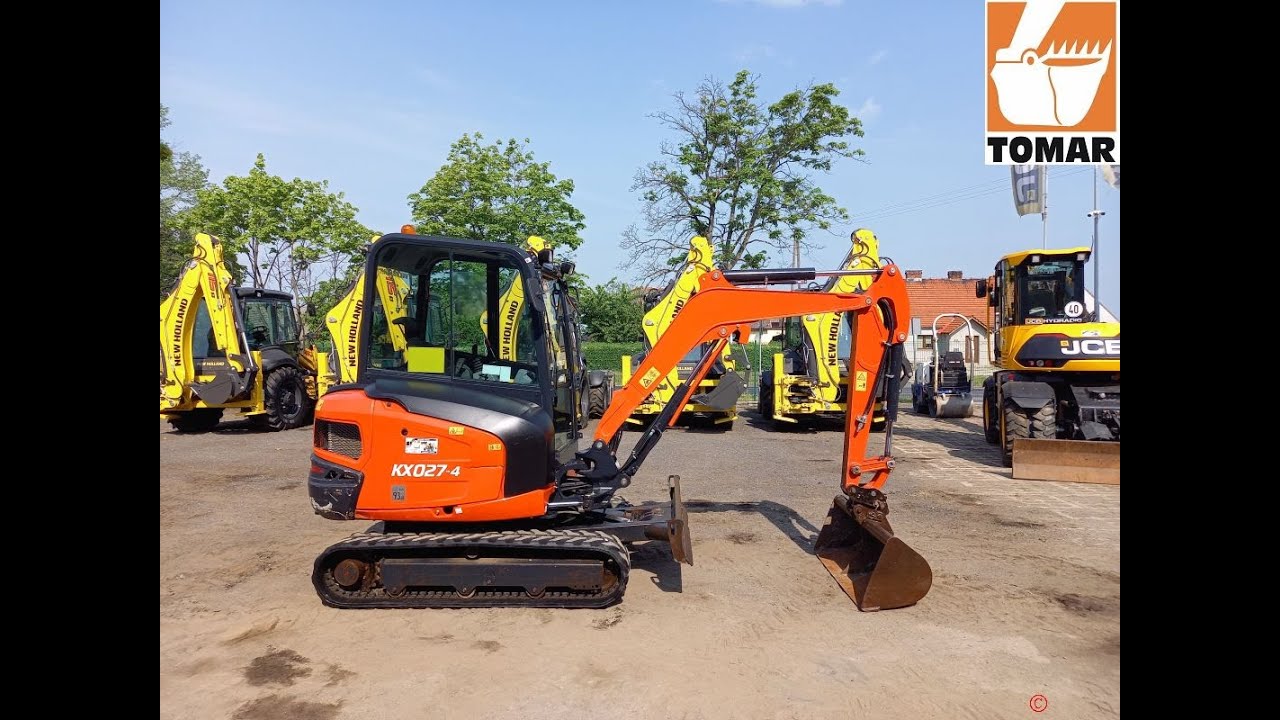 KUBOTA KX027 4 2018 2341 tel. +48 575 316 333 mini excavator minikoparka gąsienicowa