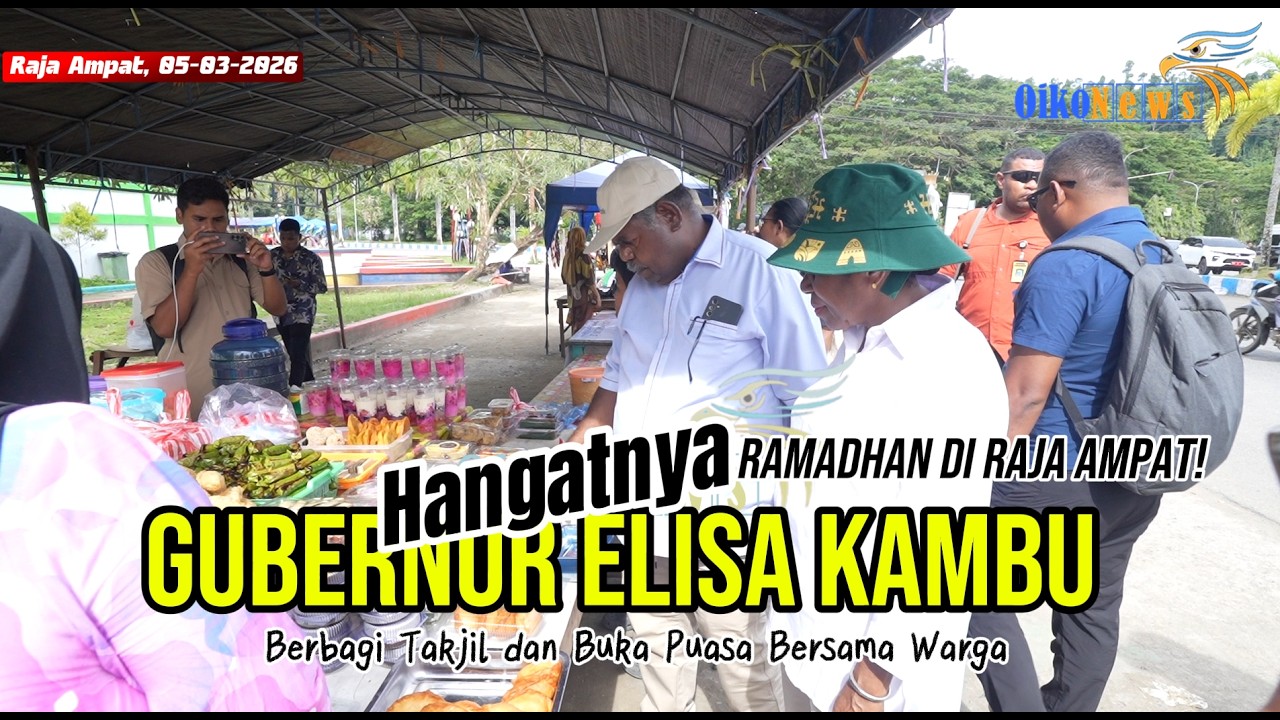 Hangatnya Ramadhan di Raja Ampat! Gubernur Elisa Kambu Berbagi Takjil dan Buka Puasa Bersama Warga