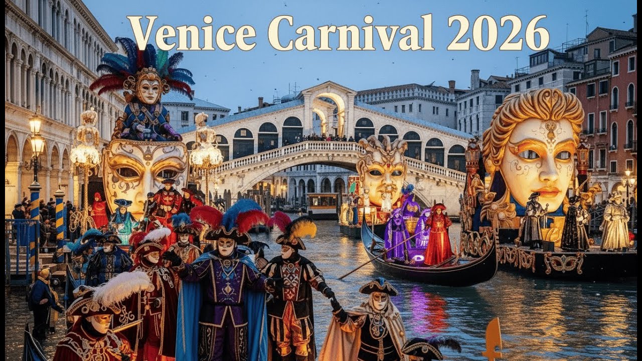Venice Carnival 2026: The Incredible Boat Parade that Looks Like a Movie! 🇮🇹🎭 Full Celebration
