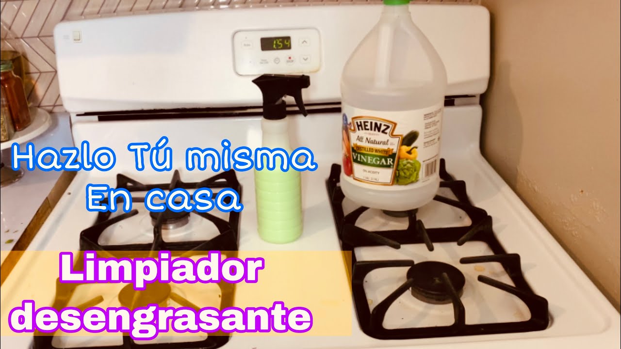 😉LIMPIADOR DESENGRASANTE CASERO PARA LIMPIAR LA GRASA EN LA COCINA- LIMPIEZA DE LA CASA CON VINAGRE
