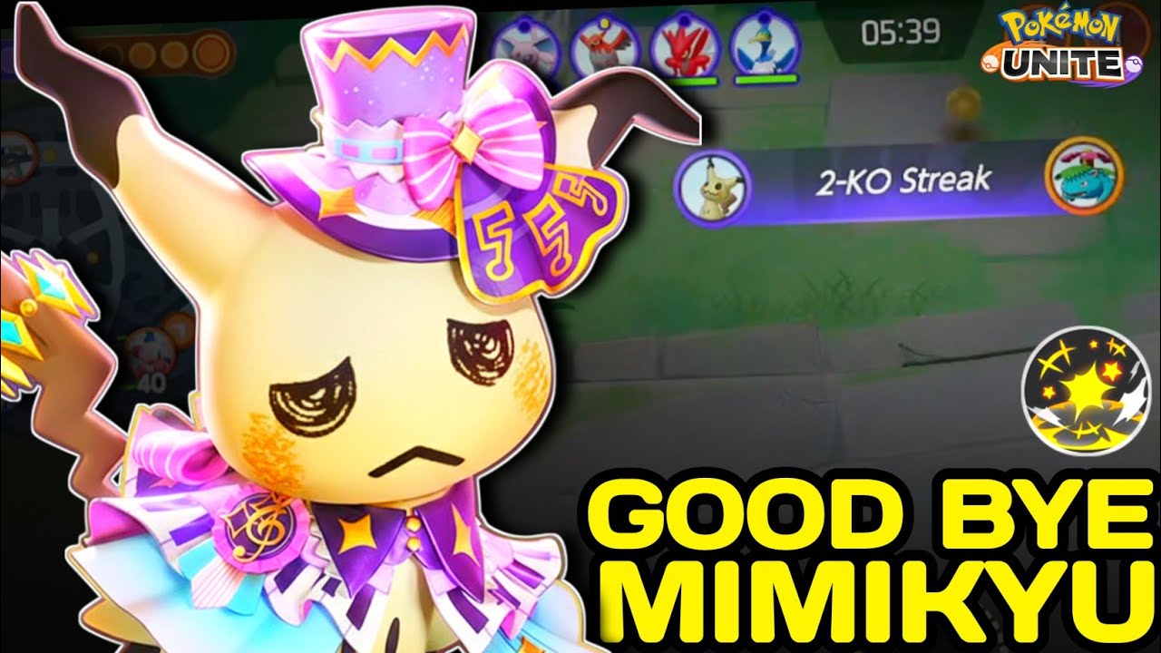 Time to say goodbye to Broken Mimikyu 😌 Pokemon Unite - NINZA PLAYS