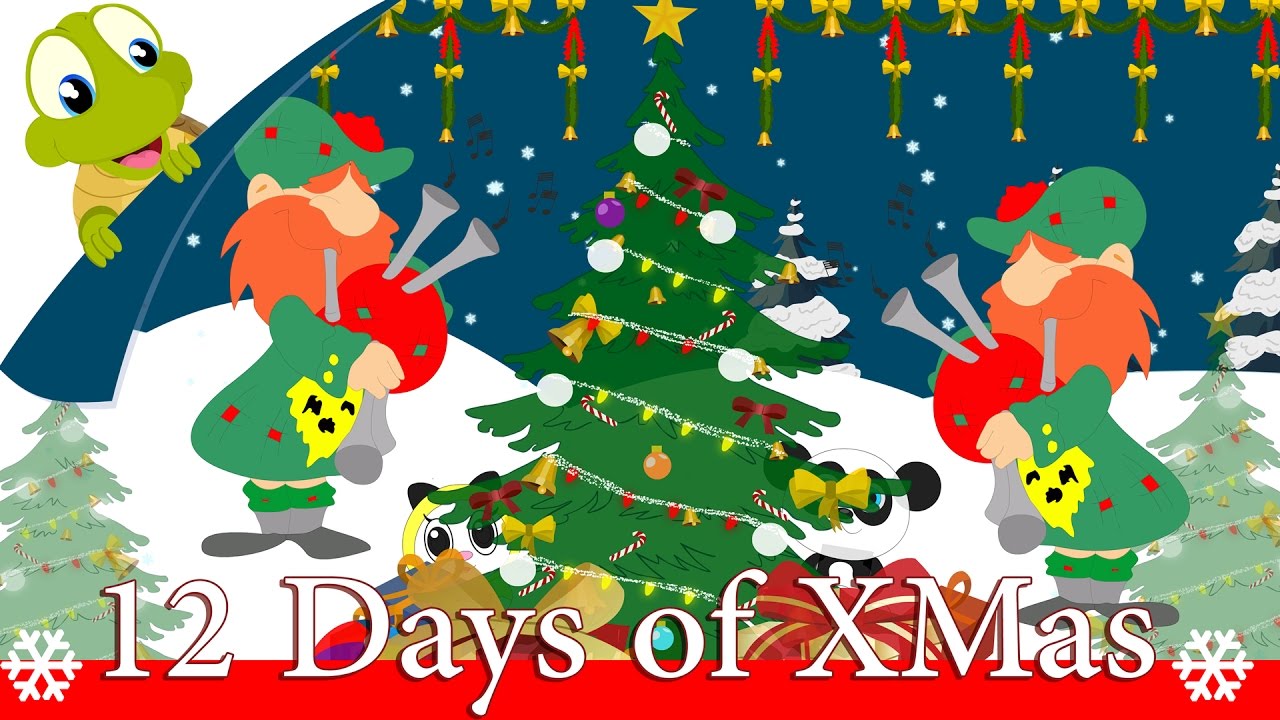 Twelve Days of Christmas | Christmas Carols with Lyrics by Turtle Interactive
