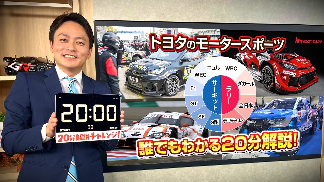 これさえ見れば誰でも20分でわかる！？トヨタのモータースポーツ！！