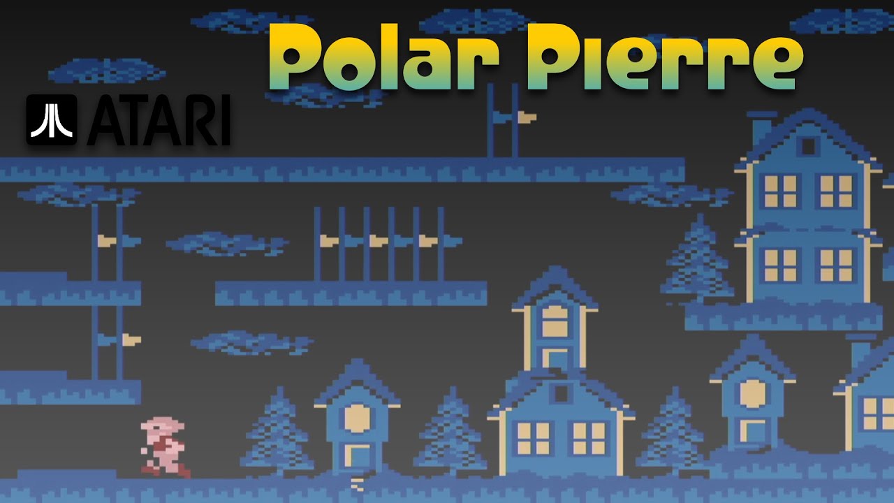 Polar Pierre 🕹 ATARI 400/800 Gameplay Retro HD