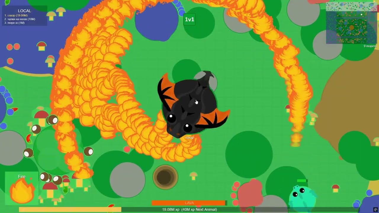 Mope.io - playing on a secret cheat server