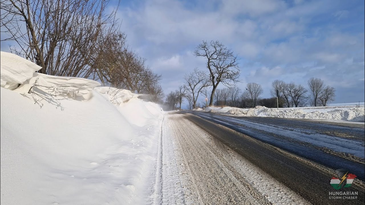 2026. január 11. Komoly hóátfúvások Csákvár, Vértesboglár és Bodmér között 🌨🌬