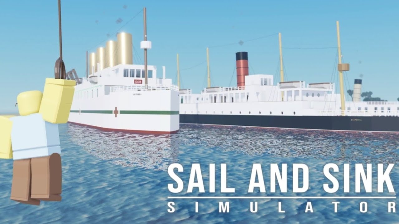 I found the wreck of the RMS Carpathia.(ผมเจอซากเรือRMS Carpathiaแล้ว)SAILAND SINK SIMULATOR|Roblox 