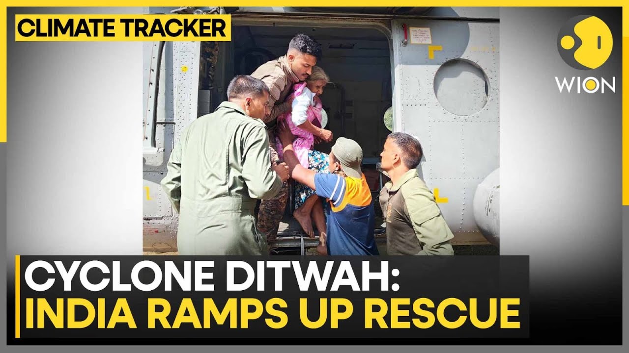 Cyclone Ditwah: India Ramps Up Rescue & Relief Efforts | WION Climate Tracker
