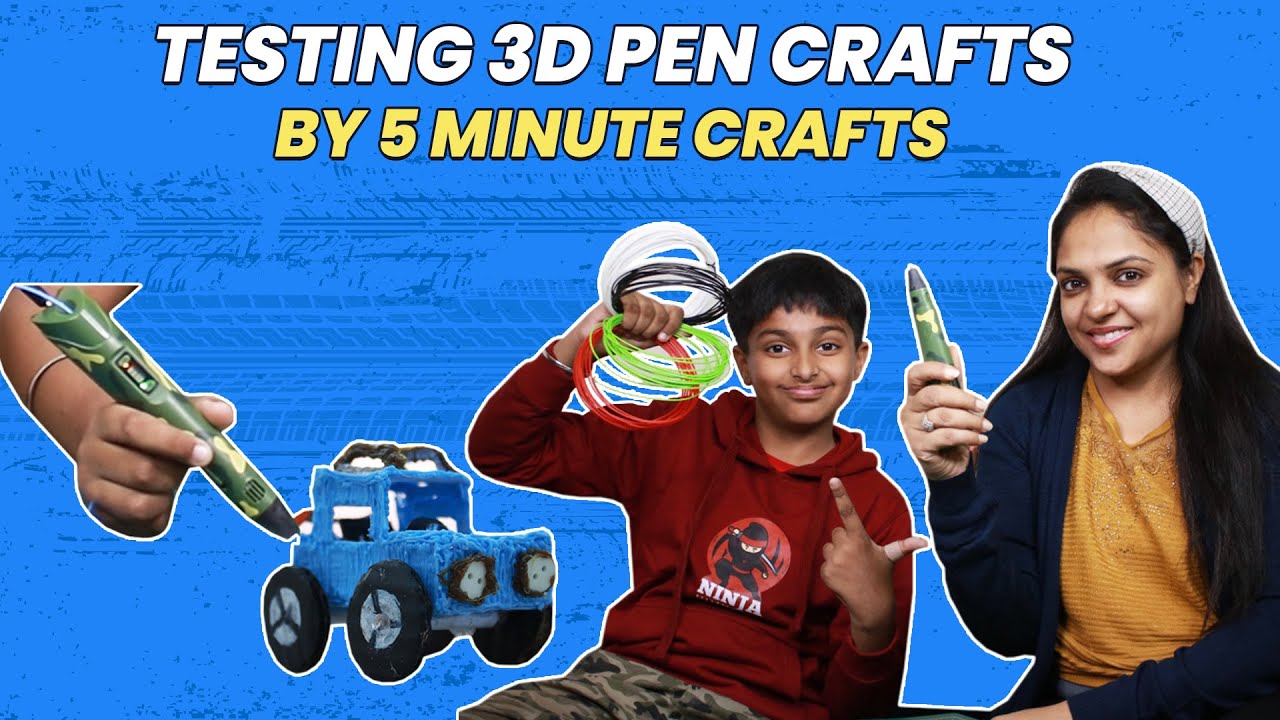 Testing Viral 3D Pen Crafts By 5-Minute Crafts | Do they REALLY WORK ? |  Sparsh&nbsp;Hacks
