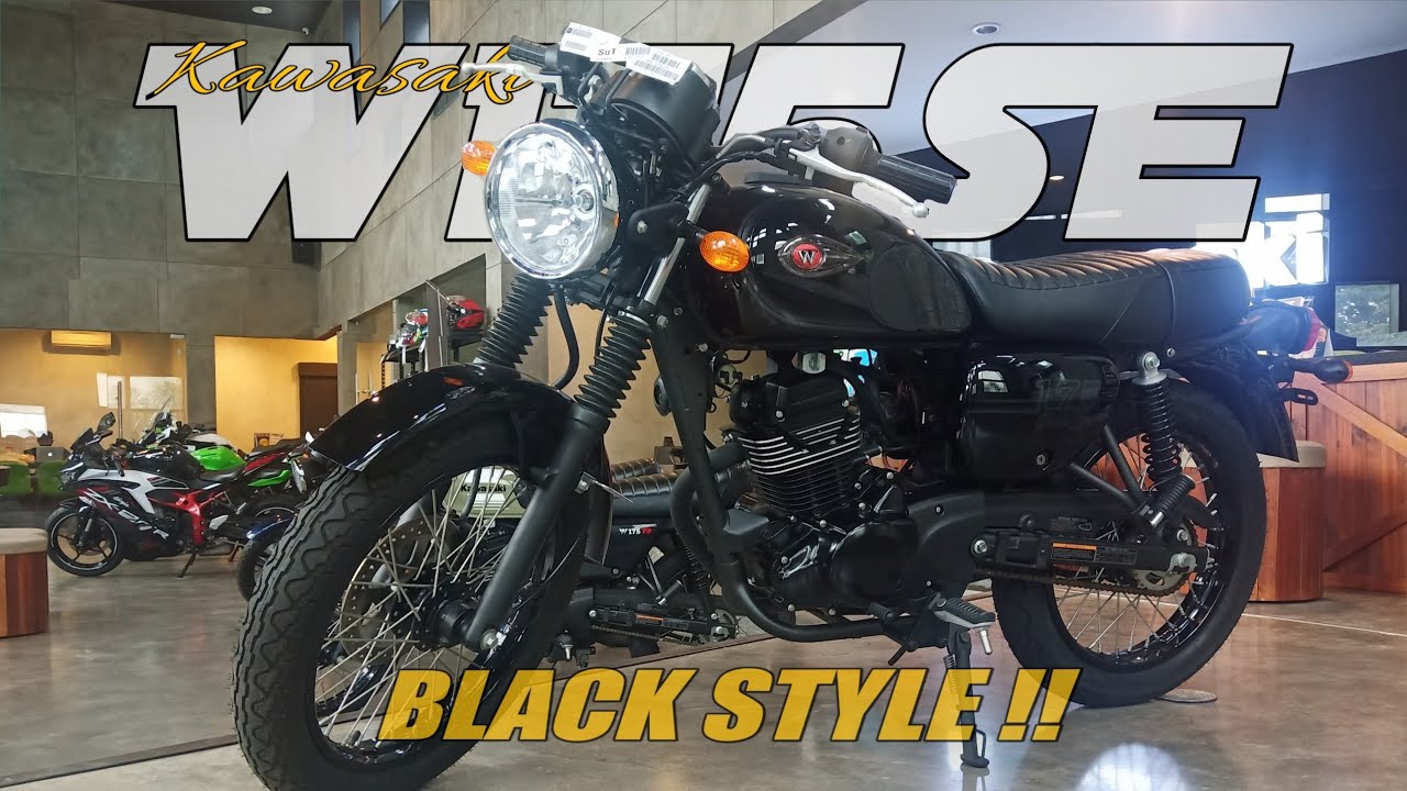 Kawasaki W175 SE hitam 2021 - spesifikasi & fitur