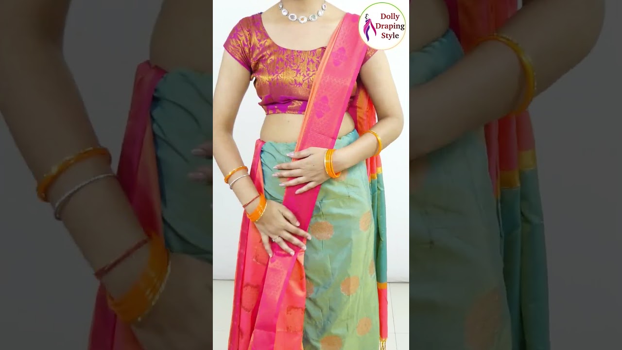 Драпировка сари для начинающих. #сари #драпировка #мода #шорты