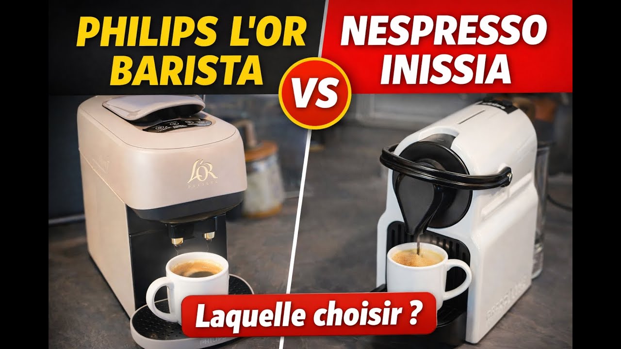 Comparatifs cafeti&egrave;re Nespresso et Barista l'or