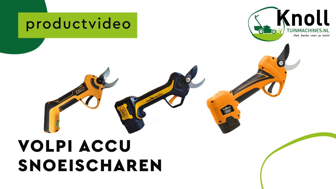 Volpi Accu Snoeischaren | krachtige accusnoeischaren met verwisselbare stalen messen.