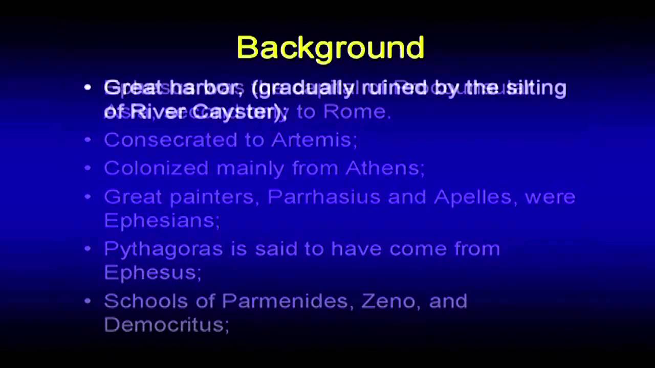 Background to The Book of Ephesians - Chuck Missler