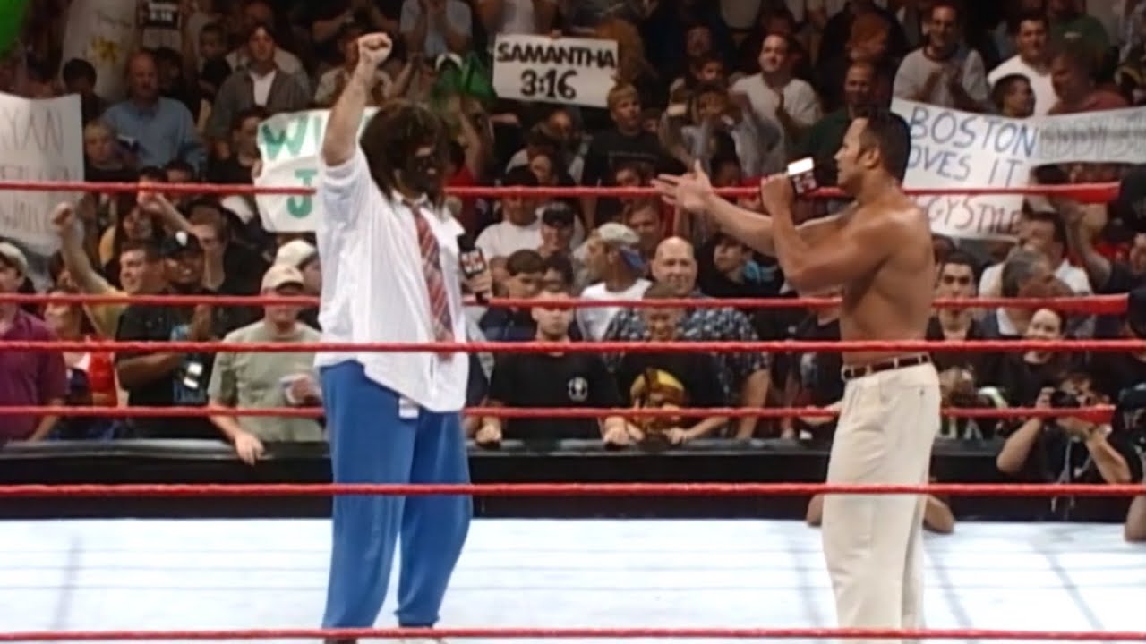 The Rock Accepts Mankind As His Tag Team Partner - The Rock & Sock Connection - RAW IS WAR!