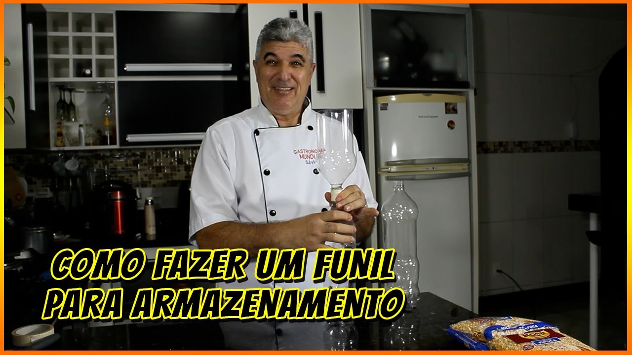 COMO FAZER UM FUNIL PARA ARMAZENAMENTO 