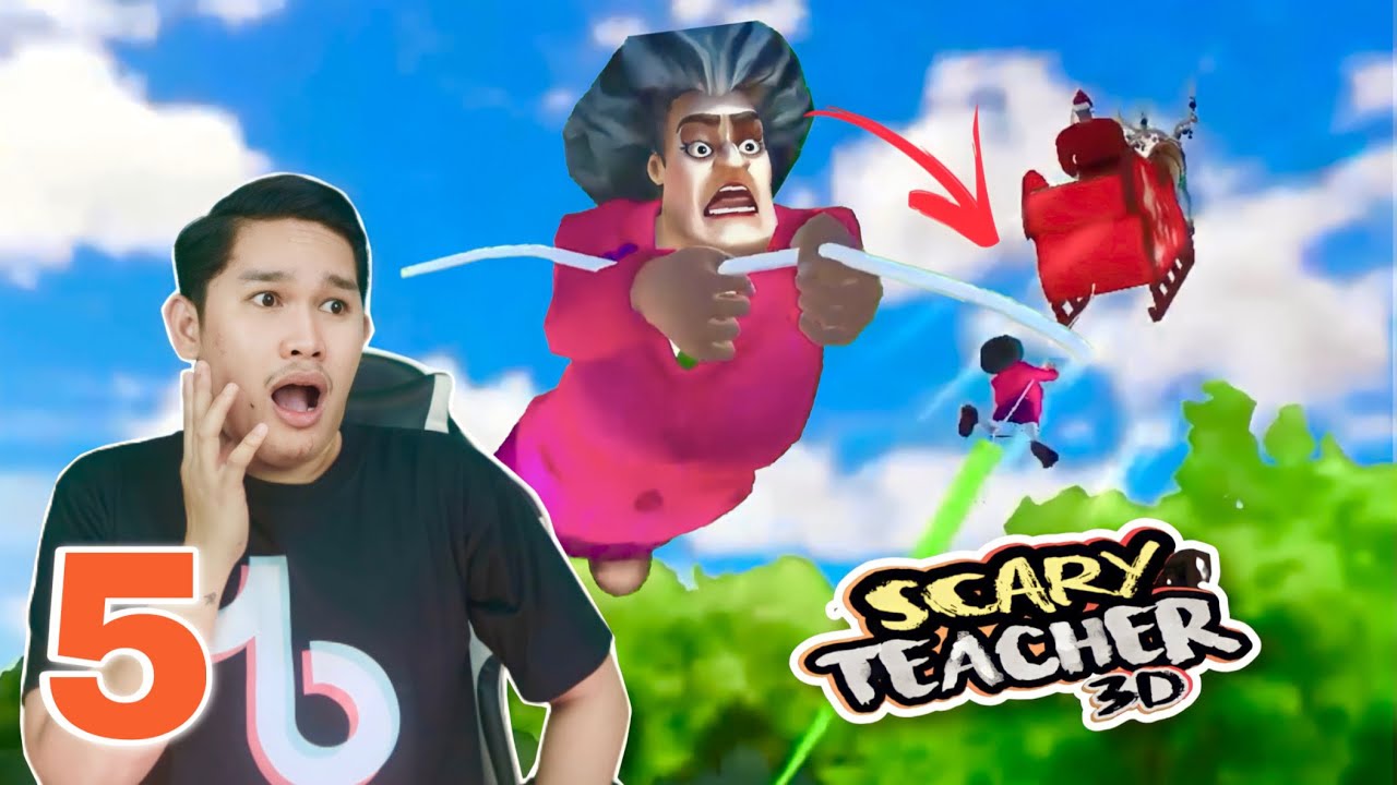 SCARY TEACHER (PART 5) pinalipad ko si teacher sa langit!