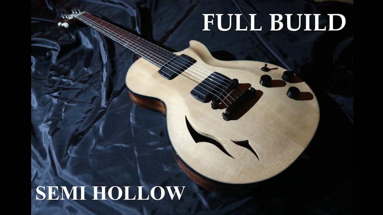 I build a guitar. semihollow lespaul type