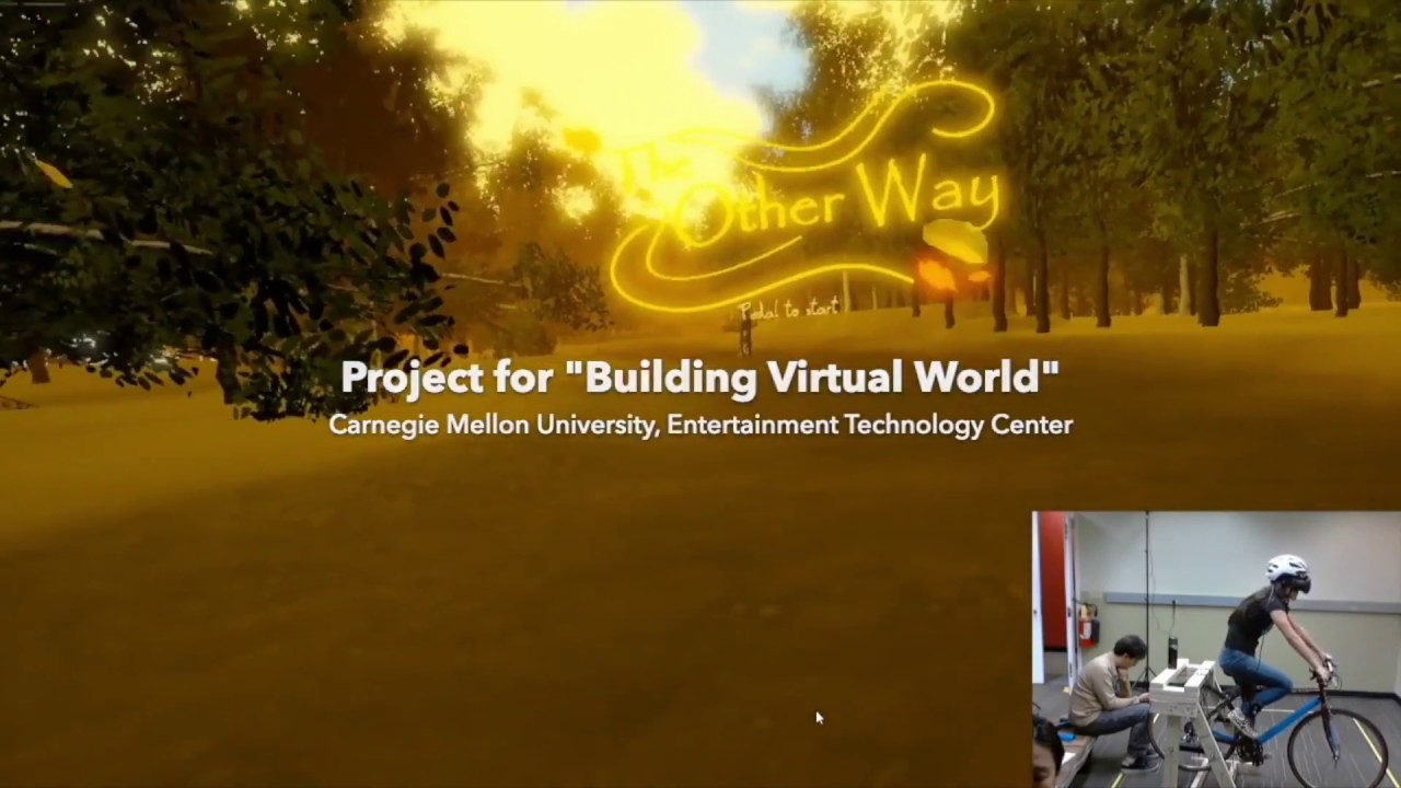 The other way: immersive VR storytelling through biking