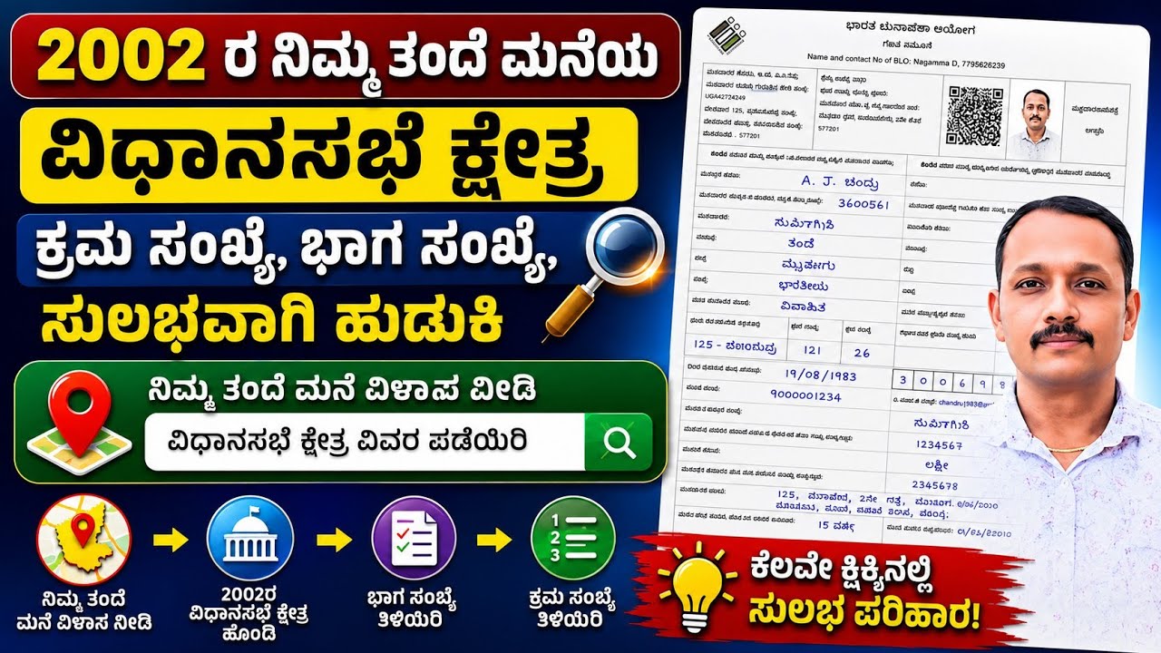 2002 ರ ವೋಟರ್ ಲಿಸ್ಟ್,ಭಾಗ ಸಂಖ್ಯೆ,ಕ್ರಮ ಸಂಖ್ಯೆ ಡೌನ್ಲೋಡ್ ಮಾಡಿ ||how to find 2002 voter list 