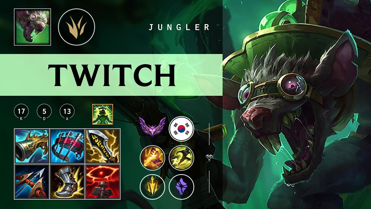 Twitch Jungle vs Lee Sin - KR Master Patch 26.03