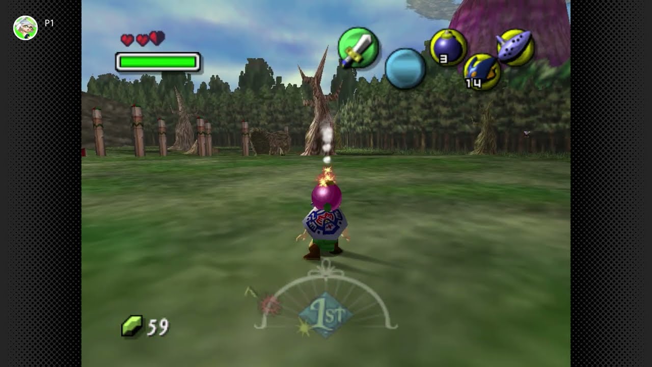 Zelda Majora's Mask Bomb Explosion Comparison (N64, GC, Wii VC, Wii U VC, NSO)