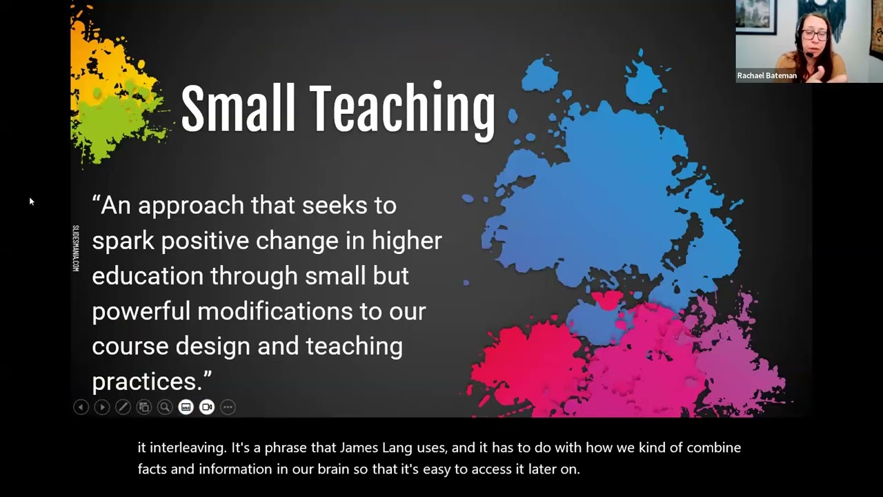 Small Changes/Big Impact-How Minor Tweaks in Your Classes Lead to Improvement in Student Engagement