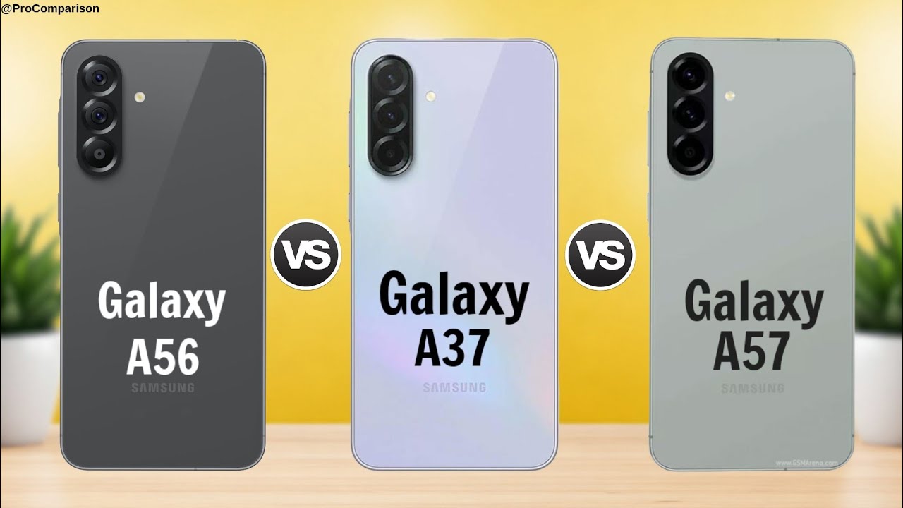 Samsung Galaxy A56 5G против Galaxy A37 5G против Galaxy A57 5G || Полное сравнение