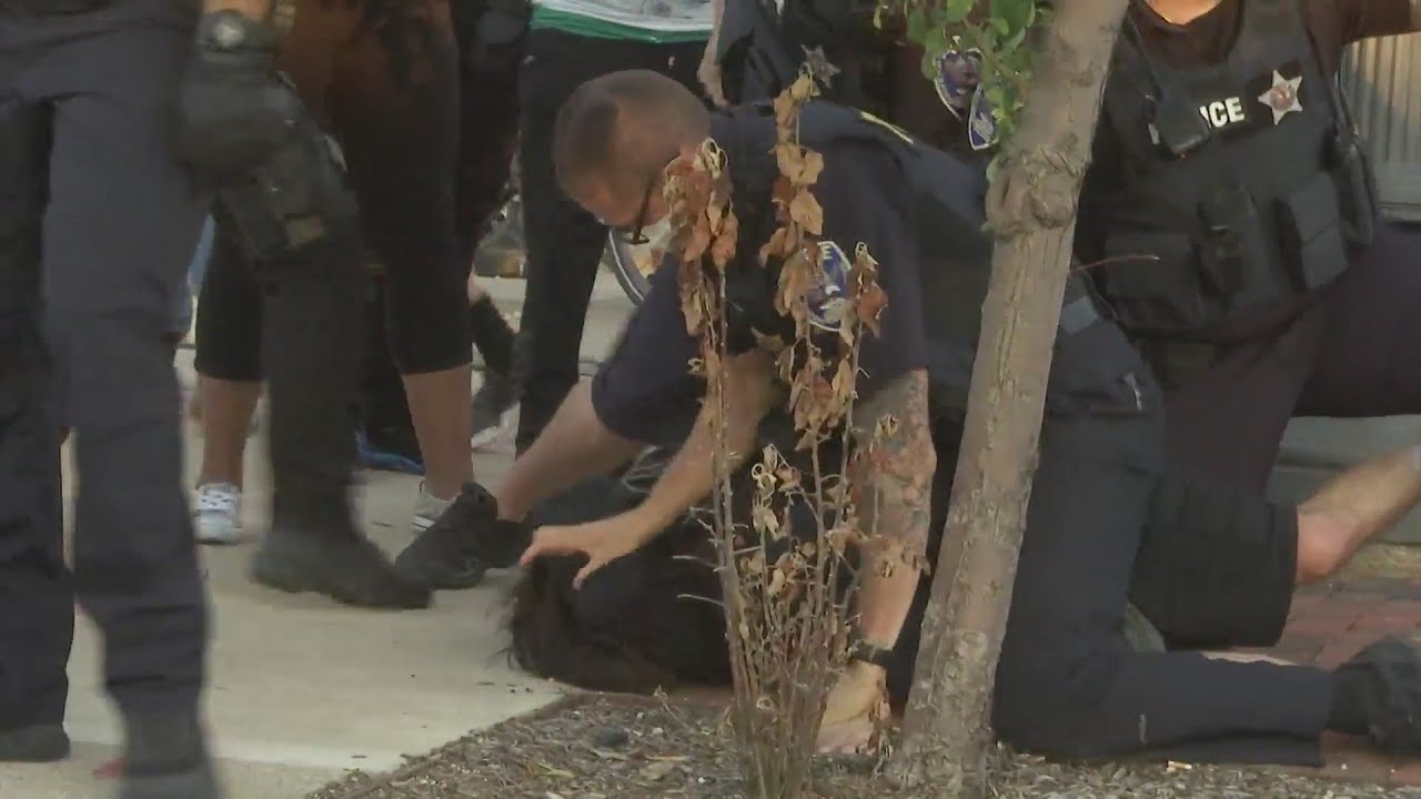 Police and protesters clash again in downtown Rockford