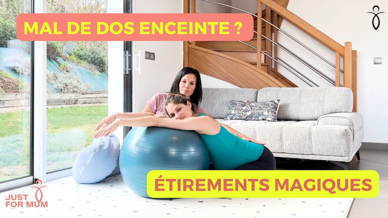 Les meilleurs étirements pour soulager les maux de dos enceinte ! A pratiquer tous les jours. 🤰✨