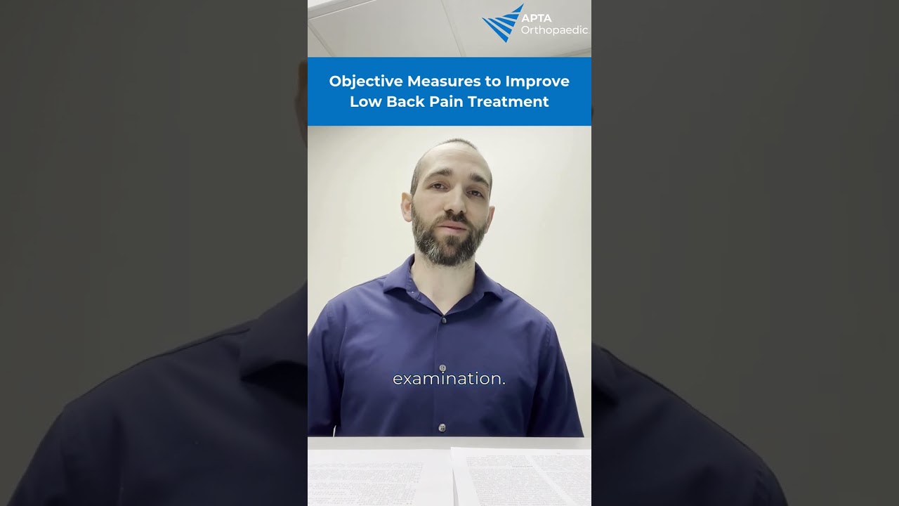 ✅ Objective Measures to Improve Low Back Pain Treatment
