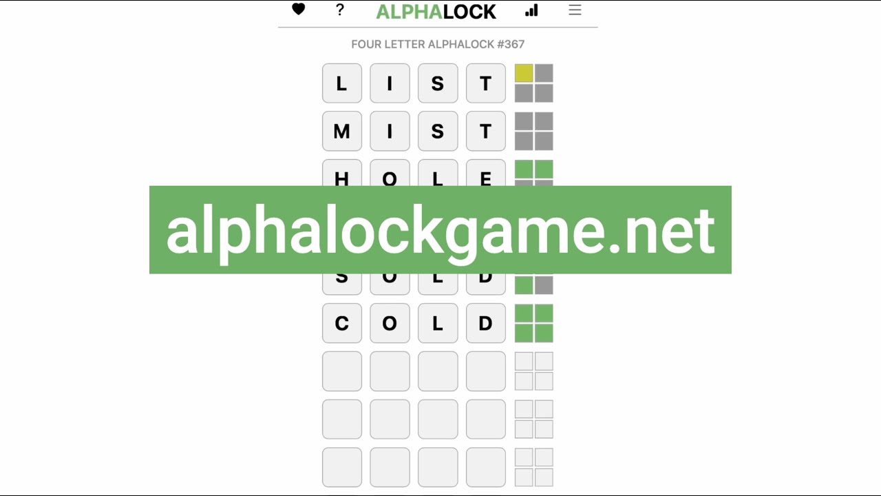 How to play ALPHALOCK