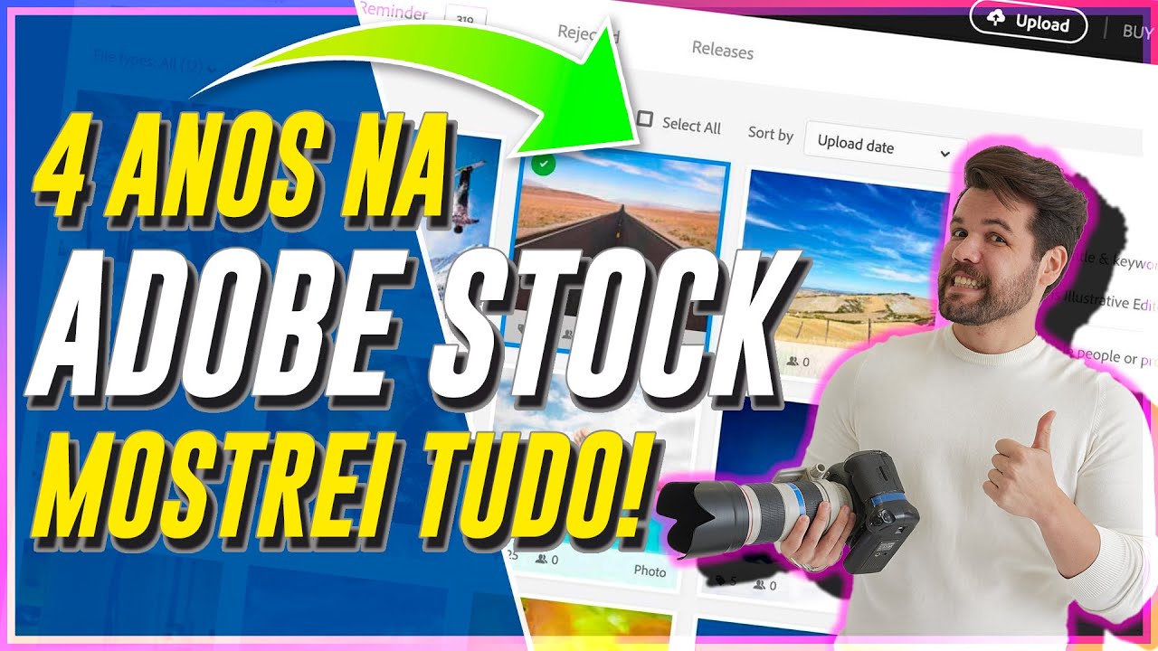 ADOBE STOCK VALE A PENA ? - Quanto Paga ? Mostrei QUANTO GANHEI ATÉ HOJE no Banco de Imagem