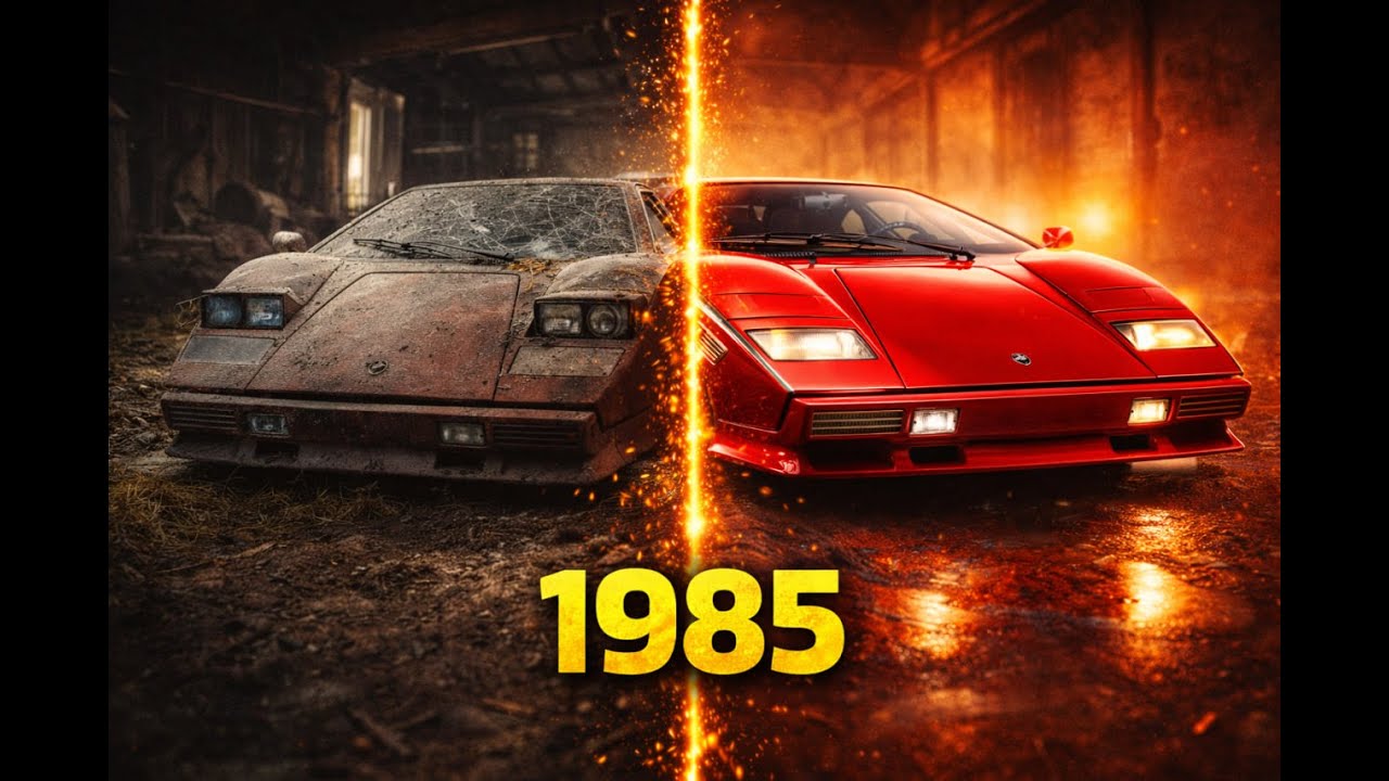 We Found a Lamborghini Countach 1985 Abandoned in a Barn… Then Restored It  ASMR