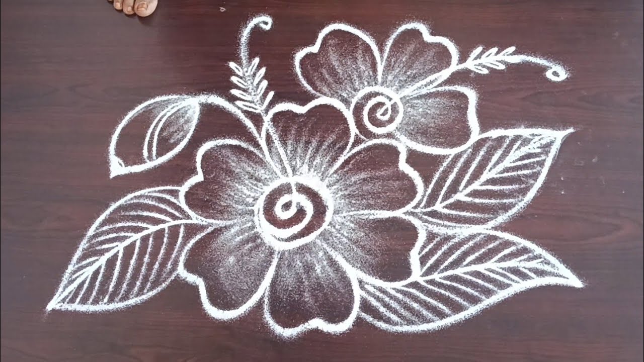 Thai poosam special easy design kolangal//Lathakolam