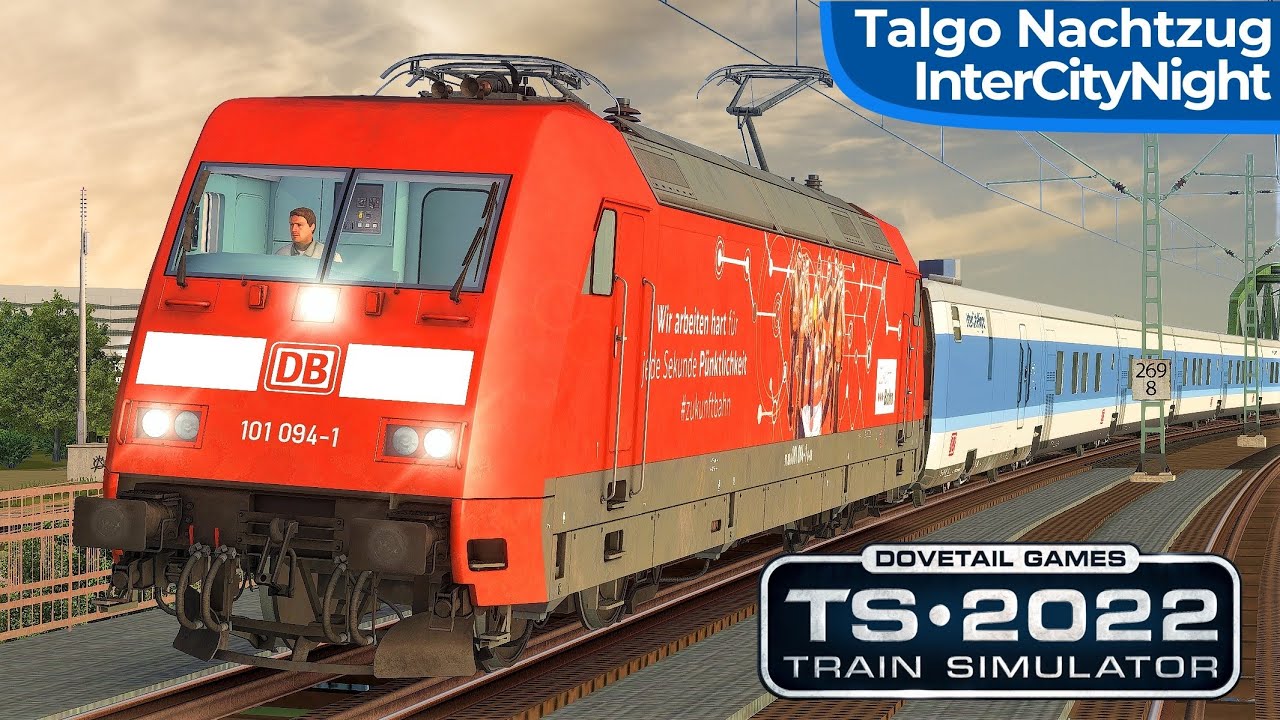 NACHTZUG | Talgo - InterCity Night & BR 101 | TRAIN SIMULATOR 2022 | Rheintalbahn Freiburg – Basel