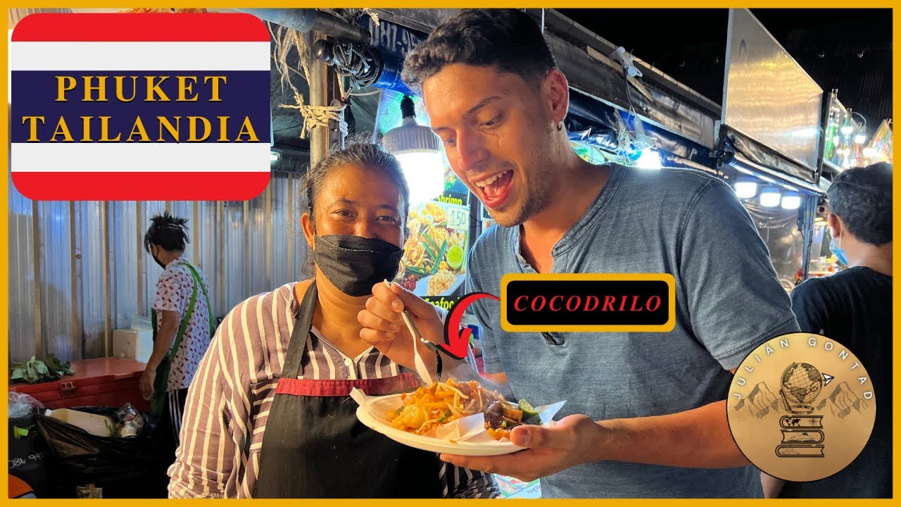 Probando comida CALLEJERA EN PHUKET, TAILANDIA 🇹🇭