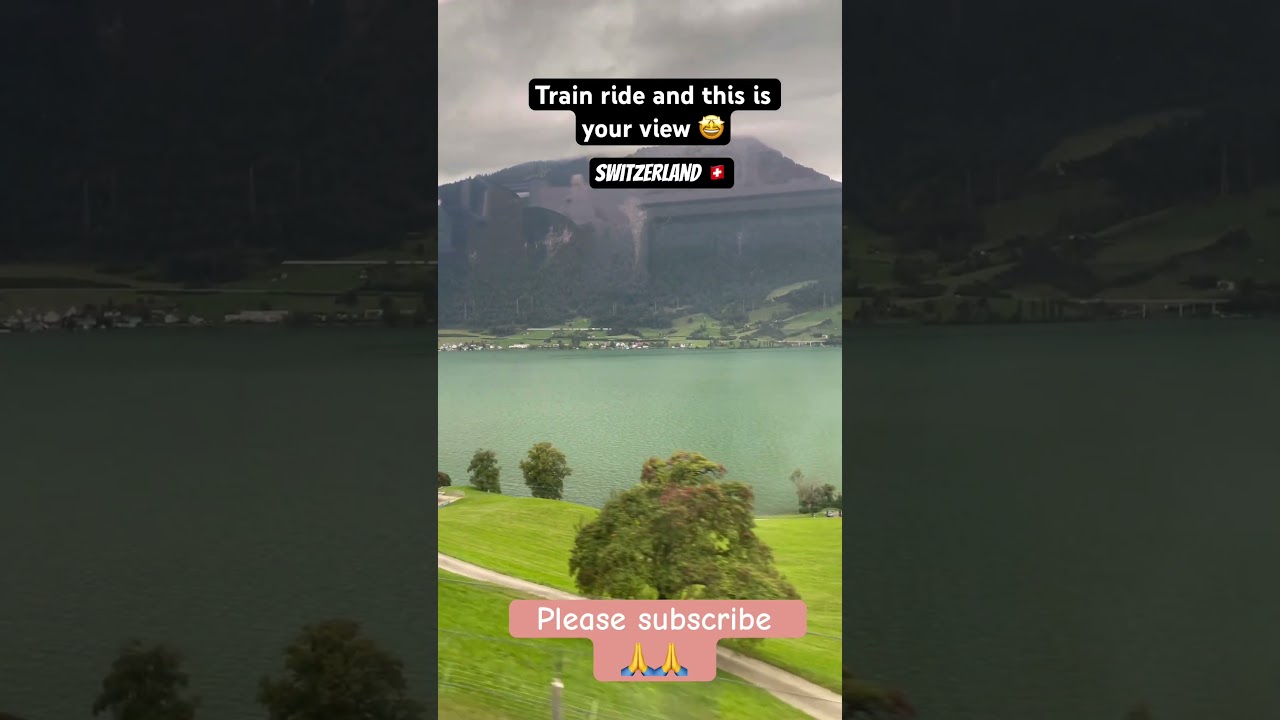 Breath taking views in Switzerland #nature #trainview #relaxingviews