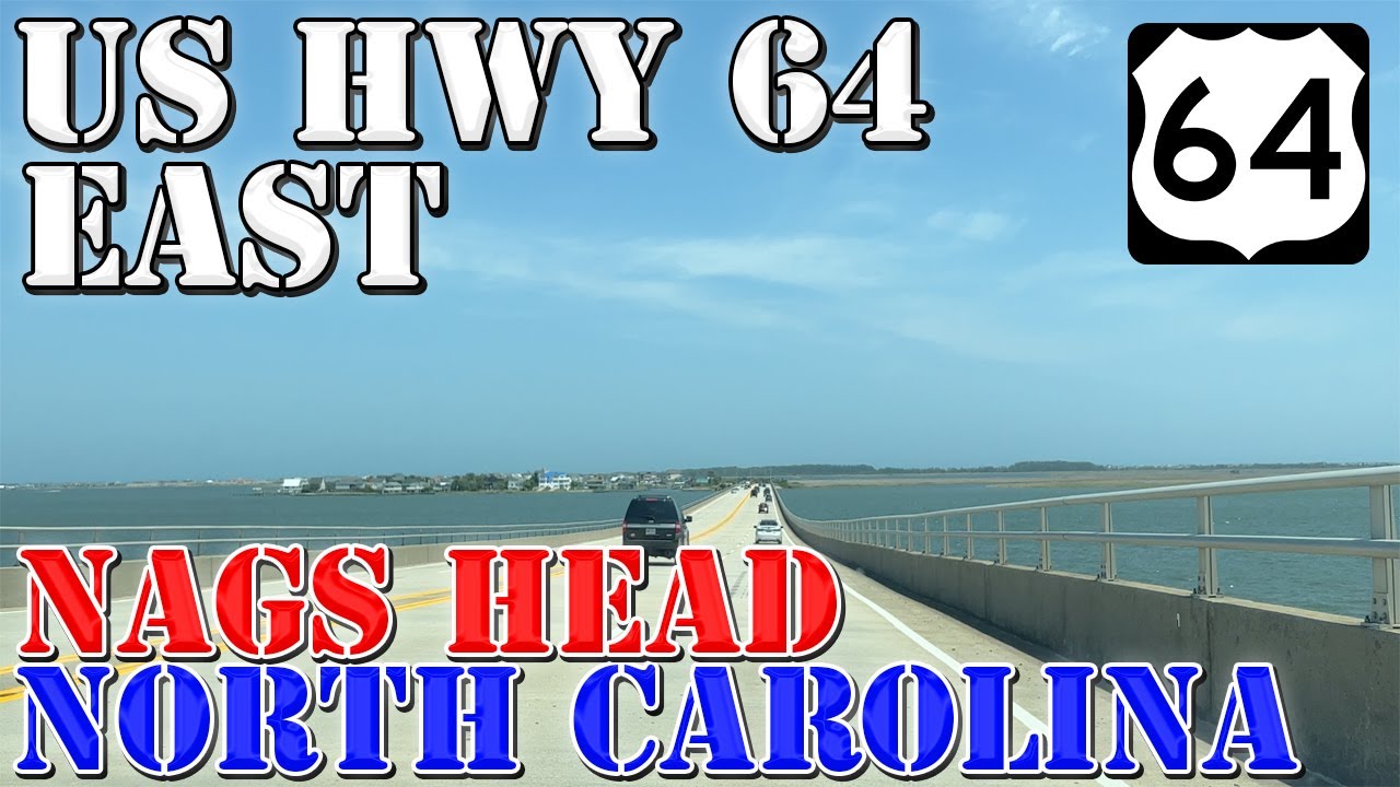 US 64 East  - Columbia to Nags Head - Outer Banks - North Carolina - 4K Highway Drive
