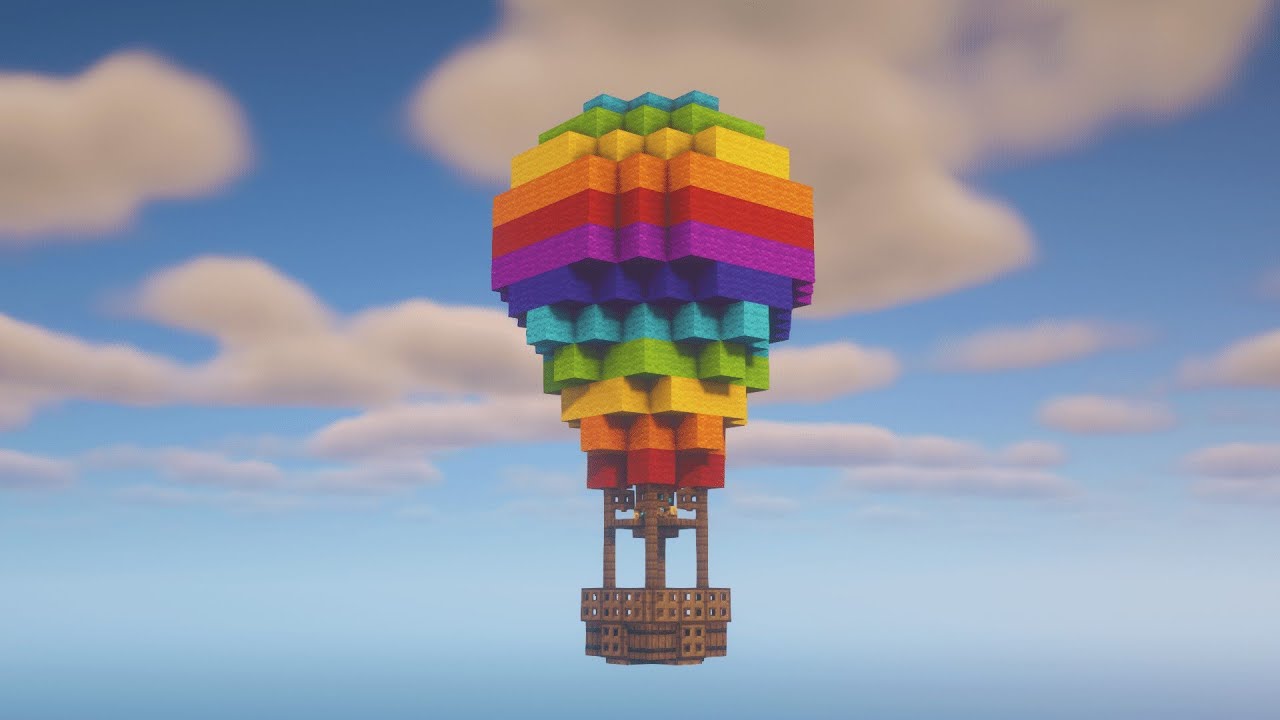 Minecraft | How To Build a Hot Air Balloon | Build Tutorial