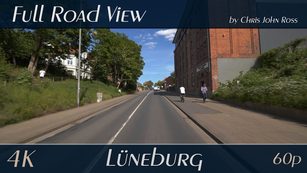 Lüneburg, Germany: Lünertorstraße, Bleckeder Landstraße - 4K (2160p/60p) Ultra HD
