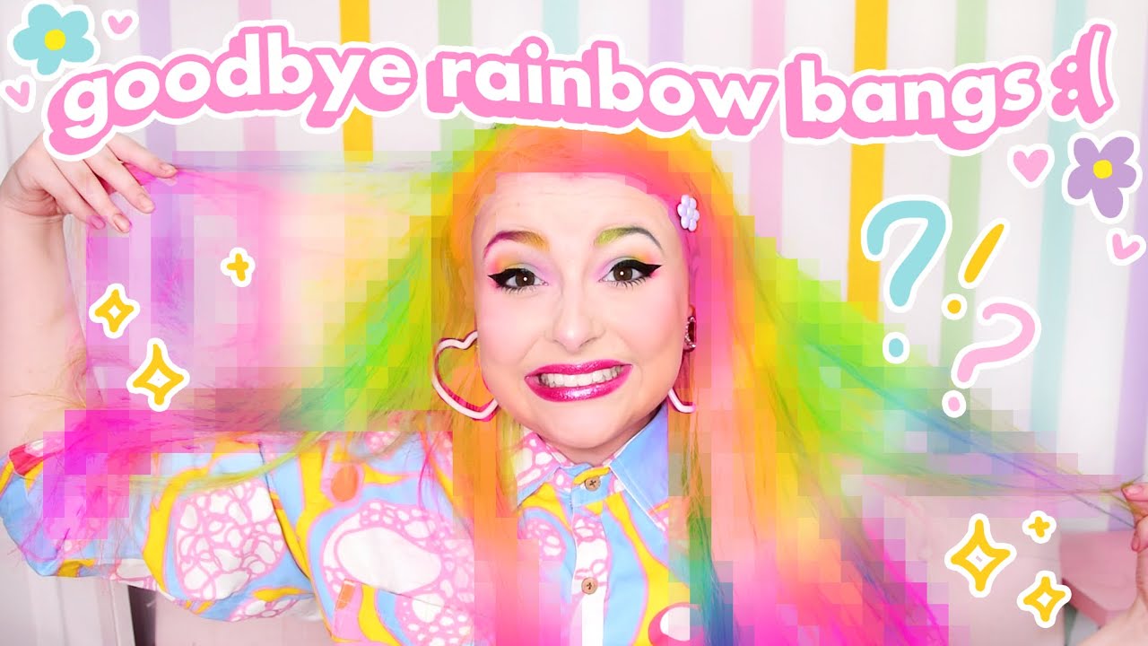 I NEEDED A CHANGE 😳 Big Chaotic Rainbow Hair Experiment!! 🌈💕