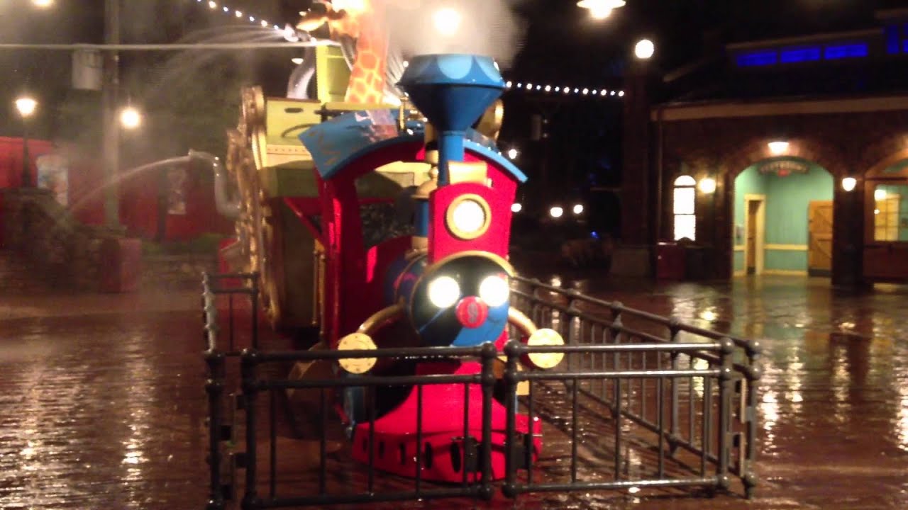 Casey Jr at night Storybook Circus Magic Kingdom