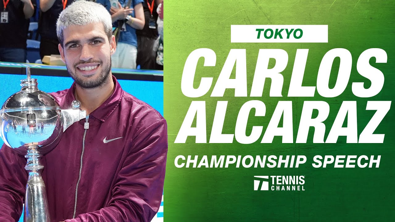 Carlos Alcaraz Champion Speech | 2025 Tokyo