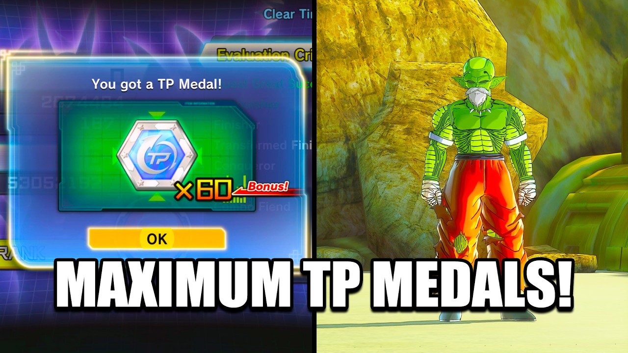 САМЫЙ БЫСТРЫЙ СПОСОБ ПОЛУЧИТЬ МАКСИМАЛЬНОЕ КОЛИЧЕСТВО МЕДАЛЕЙ TP В DRAGON BALL XENOVERSE 2